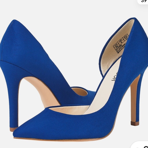 Jenn Ardor Cobalt Blue D’Orsay Shoes - Picture 1 of 15